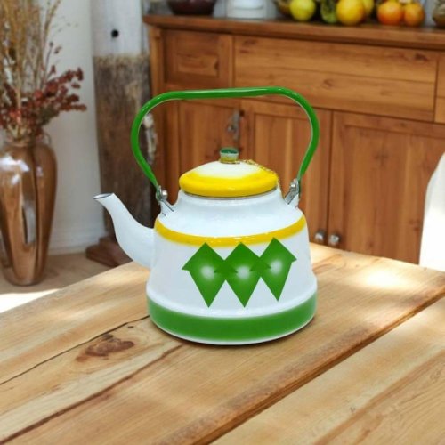 ابريق معدني تراثي مزخرف  1.5لتر  